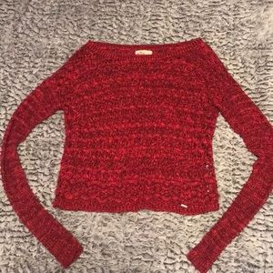 Hollister red sweater